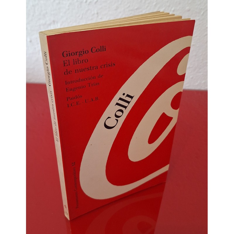 EL LIBRO DE NUESTRA CRISIS - COLLI, GIORGIO